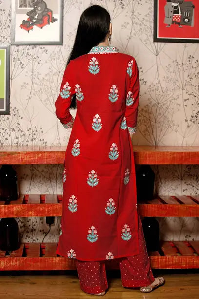 Anni Designer  Women Cotton Rayon Kurta Pant Dupatta Set